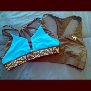 PINK sports bras set of 2
